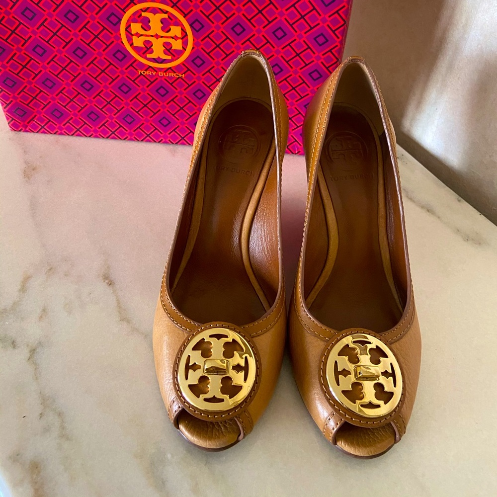 Tory Burch Royal Tan Wedge
